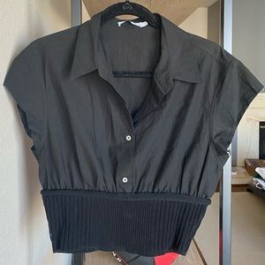 T by Alexander Wang short sleeve dress shirt